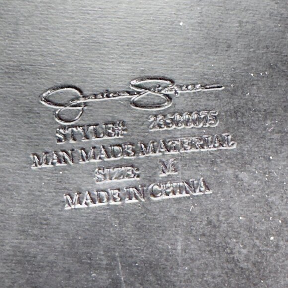 JESSICA SIMPSON Wide Black Faux Leather Belt Triple Buckle Studded Details Women - Picture 10 of 12